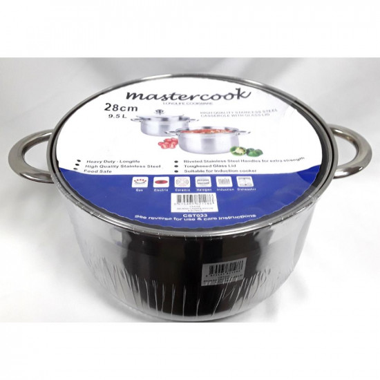 STAINLESS STEEL CASSEROLE 28CM CST033