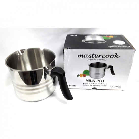 MASTERCOOK S/STEEL MILK POT 12CM