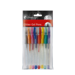GLITTER GEL PENS 8PK   CW1073           