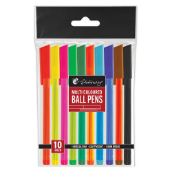 COLOUR BALL PEN 10PACK  CW1078          