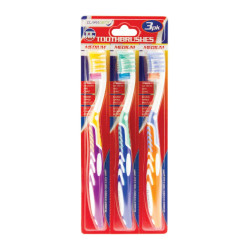 CLARADENT TOOTHBRUSH 3PK