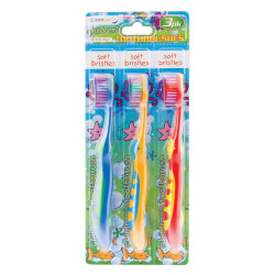 CLARADENT CHILDREN TOOTHBRUSH 3PK