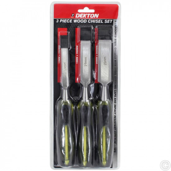 DEKTON 3PC WOOD CHISEL SET DT40130      