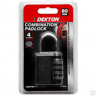DEKTON COMBINATION PADLOCK DT70170      