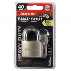 DEKTON SNAP SHUT PADLOCK 40MM 70182     