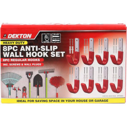 8PC ANTI-SLIP WALL HOOK SET  DT70581
