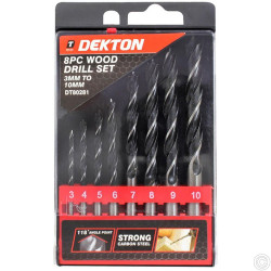 DEKTON 8PC WOOD DRILL SET   DT80281     