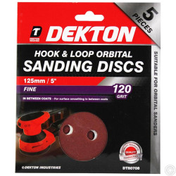 5ORBITAL SANDING DISC 120GRIT 80708     