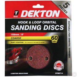 5 ORBITAL SANDING DISC 60GRIT 80714