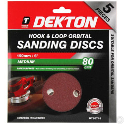 5 ORBITAL SANDING DISC 80GRIT 80716     