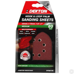 5PALM SANDING SHEETS 80 GRIT 80726