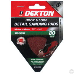 5DETAIL SANDING PADS 80 GRIT 80736      