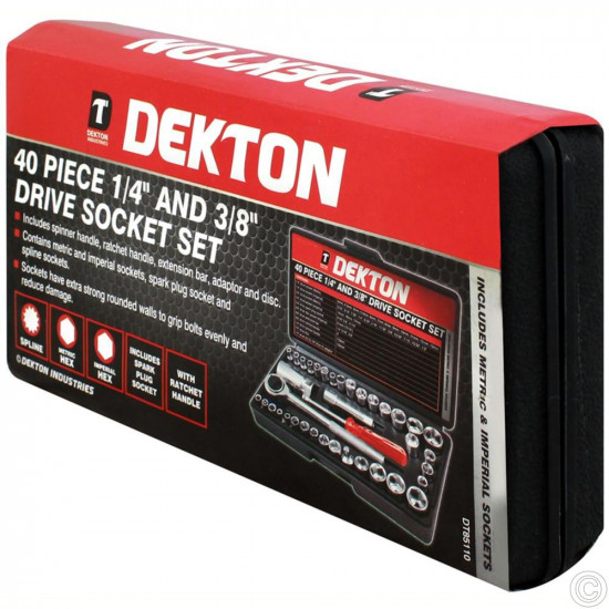 DEKTON 40PC DRIVE SOCKET SET 85110      