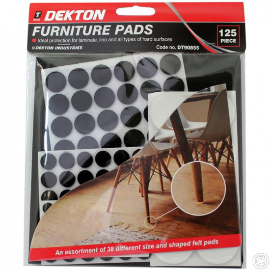 DEKTON 125PC FURNITURE PADS DT90855     