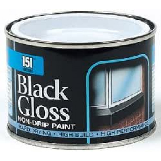 151 BLACK GLOSS NON-DRIP PAINT 180ML