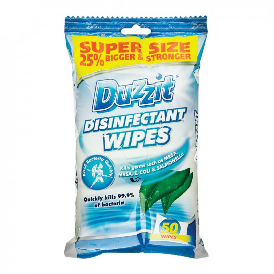 DUZZIT DISINFECTANT WIPES 50PK