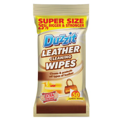 DUZZIT LEATHER CLEANING WIPES 50PK      