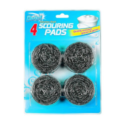 S/STEEL SCOURING PADS 4PK  DZT1009A     