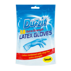 DUZZIT LATEX GLOVES 18s (LARGE)