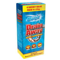 DUZZIT DRAIN AWAY SACHETS 4X25G