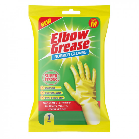 ELBOW GREASE RUBBER GLOVES M