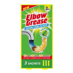 ELBOW GREASE DRAIN UNBLOCKER 3SACHETS   