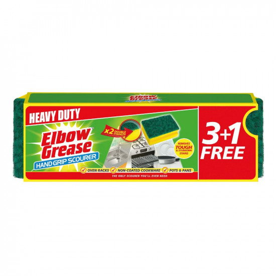 ELBOW GREASE HANDGRIP SCOURER 4PK