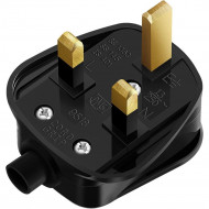 DAEWOO 13AMP 3PIN PLUG 20PK BLK 1229