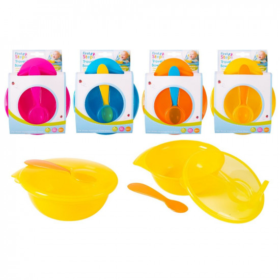 TRAVEL FEEDING BOWL & SPOON SET FS176