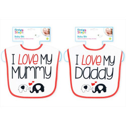 BABY BIB ASST'D  FS553  **NO VAT**      