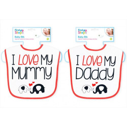 BABY BIB ASST'D  FS636 **NO VAT**       