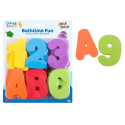 BATH TIME FUN LETTERS&NUMBERS 36PK FS648