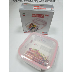 SQUARE GLASS CONTAINER 310ML  GCH296