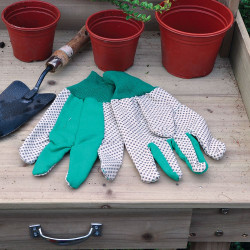 GREEN MENS COTTON POLKA GLOVES GGM1     