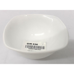 OPAL WHITE SQUARE12CM BOWL   GIR036
