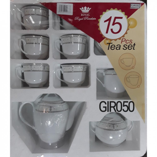 ROYAL PORCELAIN TEA SET 15PC ASST'D