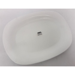 PLAIN OPAL RECTANGULAR PLATE GIR102