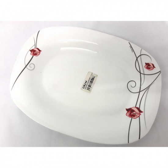 ROSE OPAL RECTANGULAR DISH   GIR244