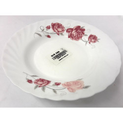 PINK ROSE SOUP PLATE   GIR396           