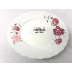 PINK ROSE SIDE PLATE *EACH*  GIR397     