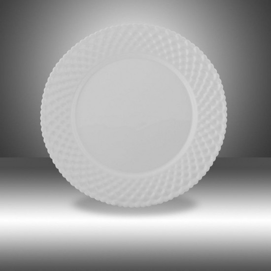 WHITE ROUND DINNER PLATE   GIR434