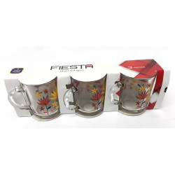 FIESTA TEA MUGS 3PCS (PRINT) GPK067  TM-