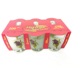 MIRAGE PRINTED JUICE GLASS 6PCS         