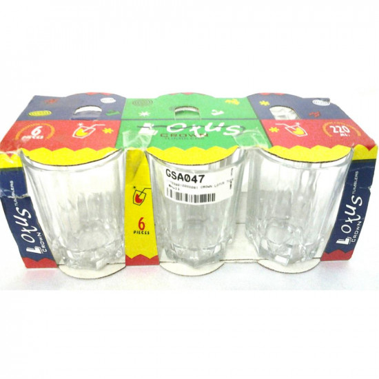 LOTUS CROWN 6PCS GLASS SET