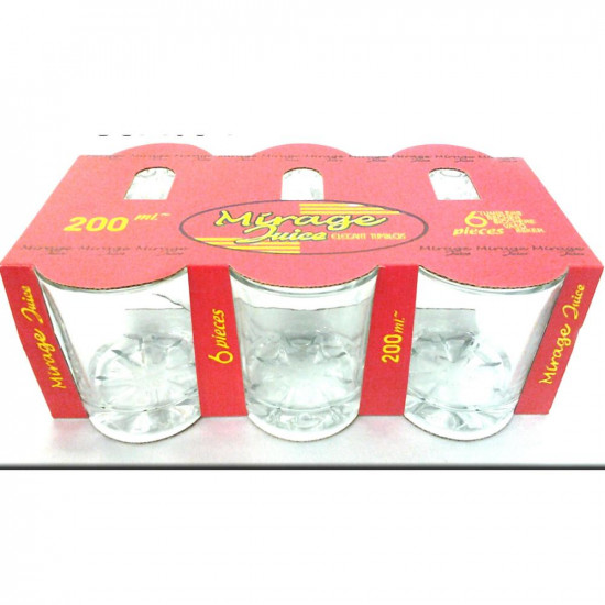 MIRAGE CLEAR JUICE GLASS 6PCS