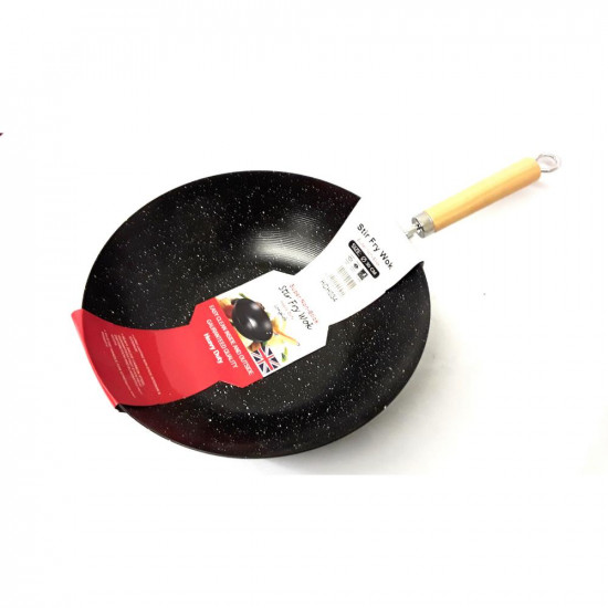 LARGE LONG LIFE N/STICK WOK 30CM