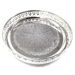 SMALL SILVER PAANDAN TRAY   HCH036      