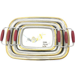 SERVING TRAY WITH HANDLE 3PCS HCH050    