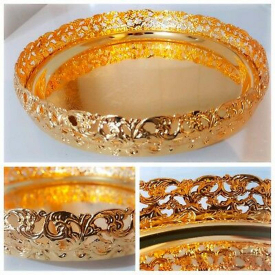 GOLD PLATED PAANDAN TRAY HCH109