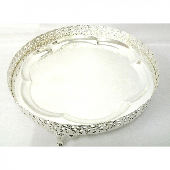 LARGE SILVER PAN DAN TRAY 35CM HCH148